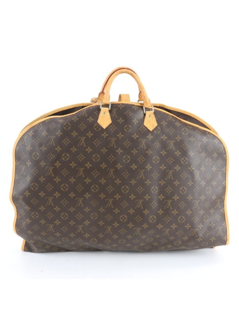 Louis Vuitton Monogram Porto Avi Leather Garment Boston Suitcase Business Travel - Picture 3 of 8